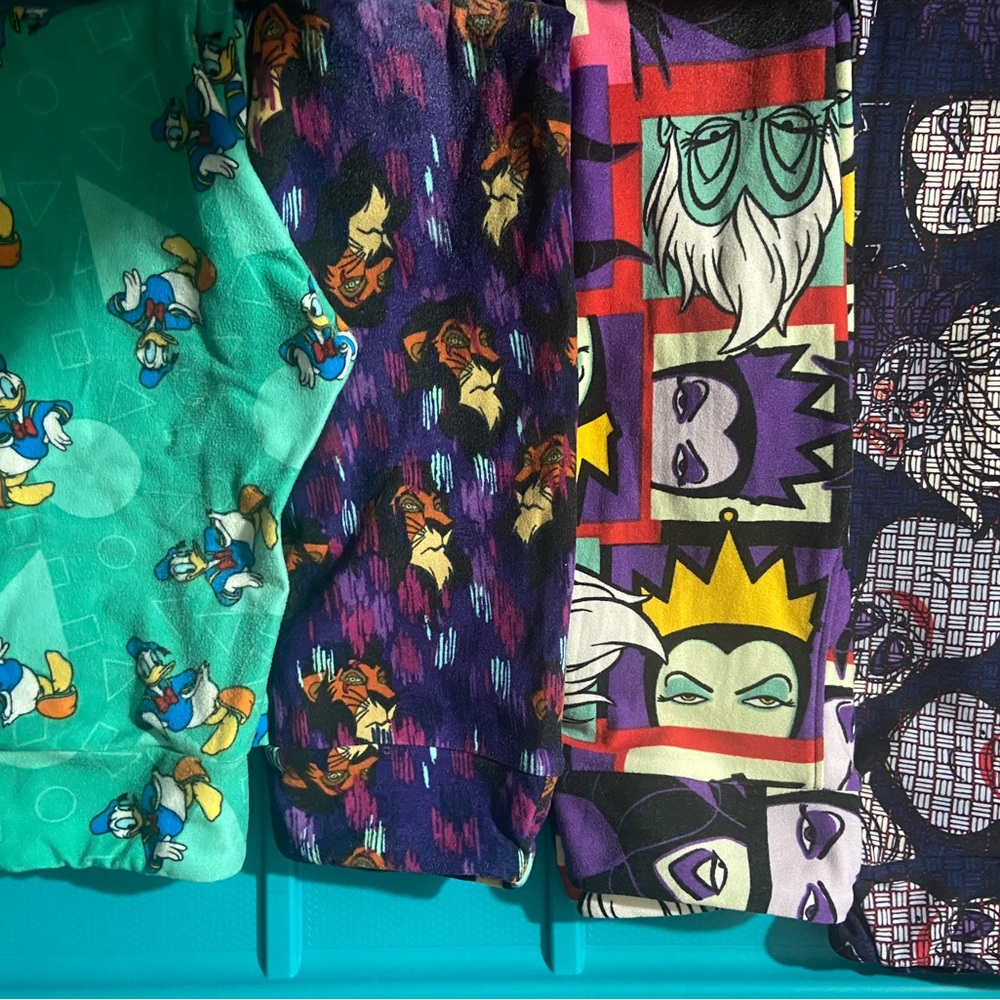 Size S/M Disney Lularoe villains and Donald Duck